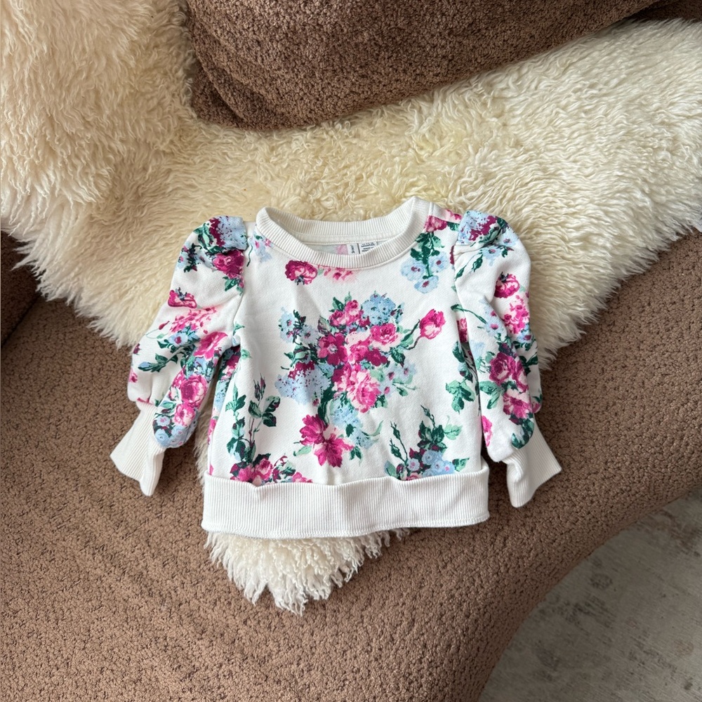 Janie and Jack Floral Sweater